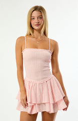 Your Favorite Lily Removable Strap Smocked Mini Dress