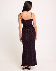 Devon Burn Out Slip Maxi Dress