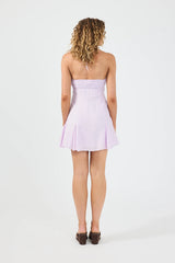 Perfect Stranger Indi Godet Mini Dress Lilac