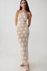 Sam Halter Hand Crochet Maxi Dress - Ivory