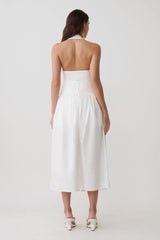 Emery Multi-Wear Cotton Midi Dress - White