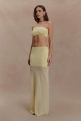 Tanyel Knit Bandeau Top - Lemon