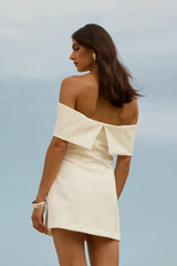 Perfect Stranger Lassie Bow Mini Dress White