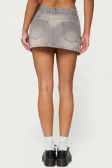 Chiara Denim Micro Skirt