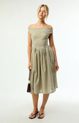 Daisy Street Crime Gingham Midi Dress