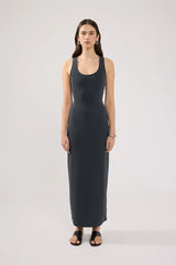 Perfect Stranger Silas Racer Back Maxi Dress Charcoal