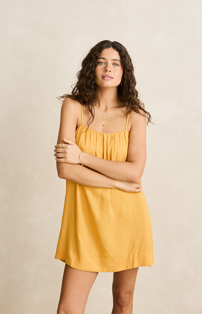 Rhythm Orange Essential Mini Dress