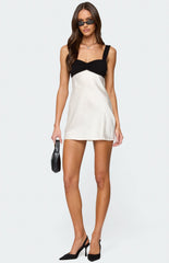 Beverly and Beck Tate Polka Dot Cowl Mini Dress