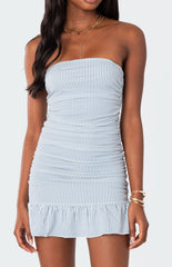 Edikted Gaia Gathered Mini Dress